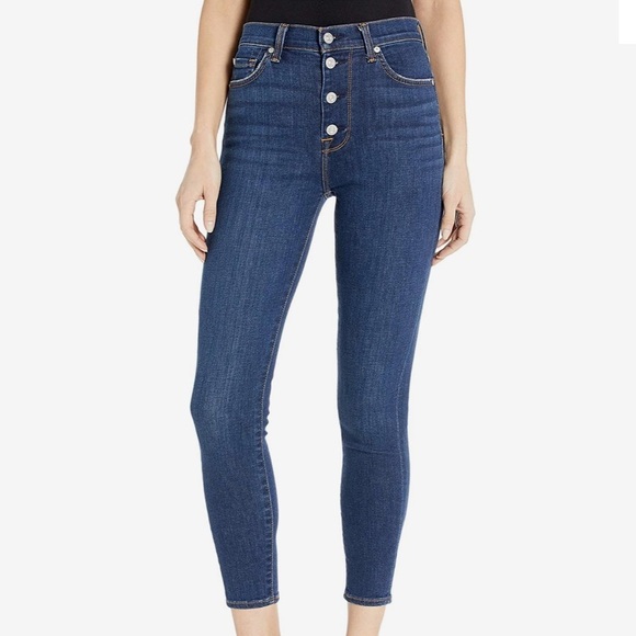 7 For All Mankind High Waist Ankle Skinny Jeans - Picture 1 of 9